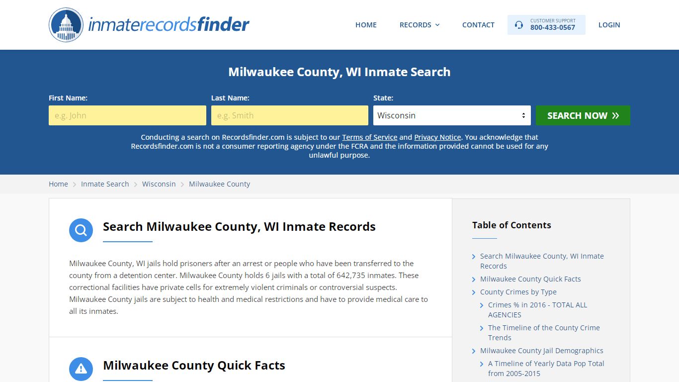 Milwaukee County, WI Inmate Lookup & Jail Records Online